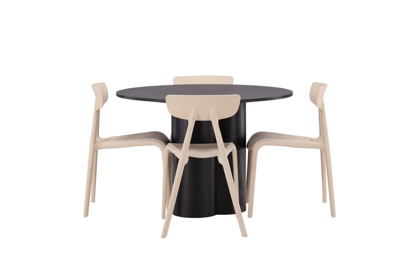 Olivia Matbord 110 cm Runt med 4 Ursholmen Matstol - Möbler - Matplats - Matgrupp & matbord med stolar