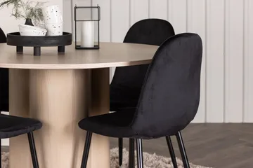 Olivia Matbord 110 cm Runt med 4 Polar Köksstol - Möbler - Matplats - Matgrupp & matbord med stolar