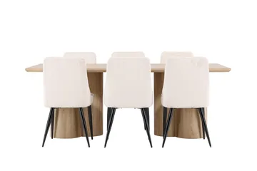 Olivia Matbord 210x100 cm med 6 Leone Matstol - Möbler - Matplats - Matgrupp & matbord med stolar