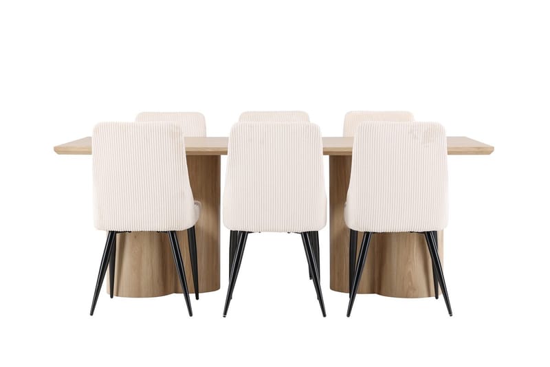 Olivia Matbord 210x100 cm med 6 Leone Matstol - Möbler - Matplats - Matgrupp & matbord med stolar
