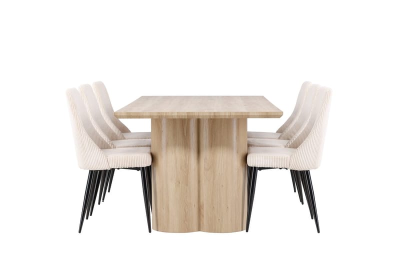 Olivia Matbord 210x100 cm med 6 Leone Matstol - Möbler - Matplats - Matgrupp & matbord med stolar