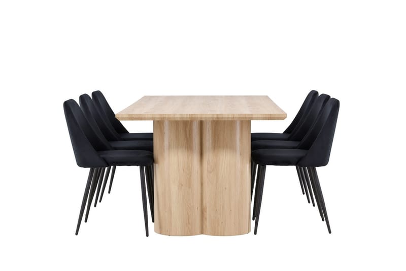 Olivia Matbord 210x100 cm med 6 Night Matstol - Möbler - Matplats - Matgrupp & matbord med stolar