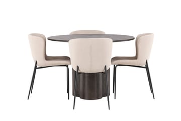 Olivia Matgrupp 110 cm Rund med 4 Modesto stolar
