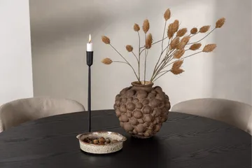 Olivia Matgrupp 110 cm Rund med 4 Modesto Stolar - Svart - Möbler - Matplats - Matgrupp & matbord med stolar