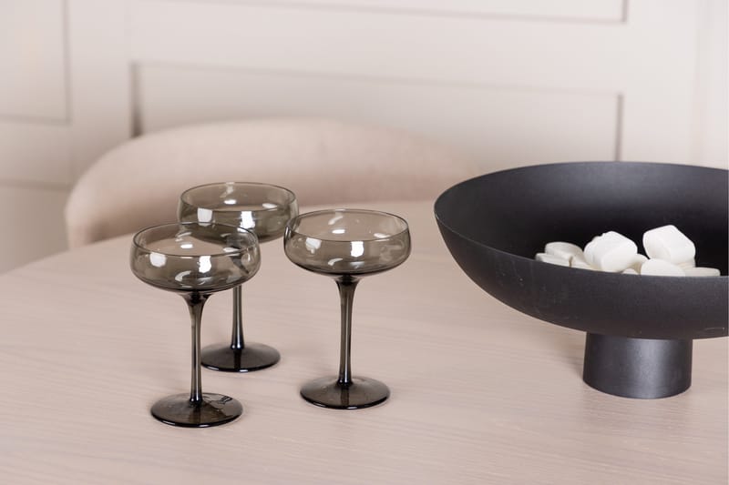 Olivia Matgrupp 110 cm Rund med 4 Modesto stolar - Whitewash - Möbler - Matplats - Matgrupp & matbord med stolar