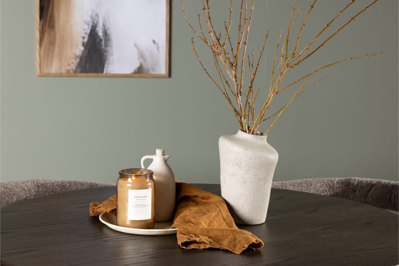 Olivia Matgrupp 110 cm Rund med 4 Morning stolar - Brun - Möbler - Matplats - Matgrupp & matbord med stolar