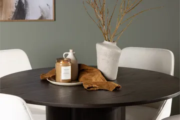 Olivia Matgrupp 110 cm Rund med 4 Rosie stolar - Beige - Möbler - Matplats - Matgrupp & matbord med stolar