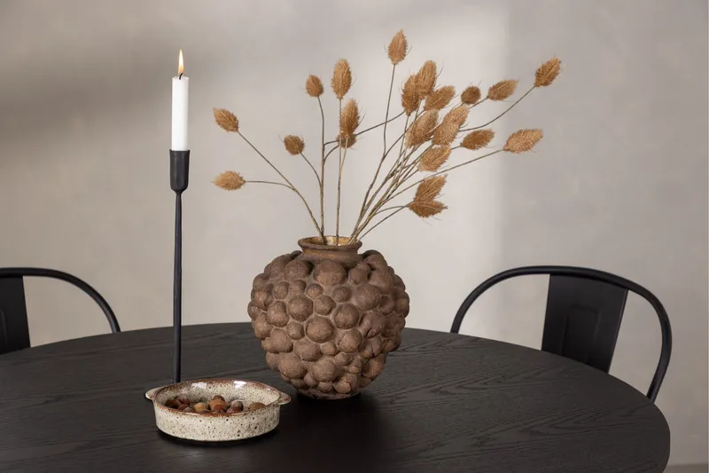 Olivia Matgrupp 110 cm Rund med 4 Tempe Stolar - Svart - Möbler - Matplats - Matgrupp & matbord med stolar