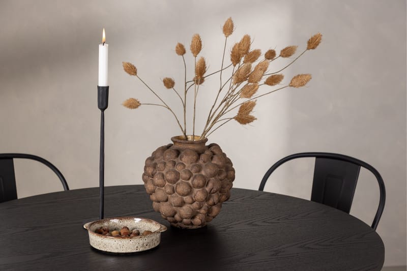 Olivia Matgrupp 110 cm Rund med 4 Tempe Stolar - Svart - Möbler - Matplats - Matgrupp & matbord med stolar