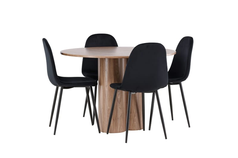 Olivia Matgrupp 110 cm Rund med 4 Polar stolar - Möbler - Matplats - Matgrupp & matbord med stolar