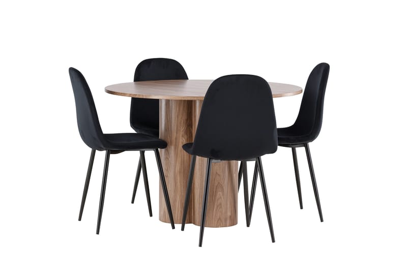 Olivia Matgrupp 110 cm Rund med 4 Polar stolar - Möbler - Matplats - Matgrupp & matbord med stolar