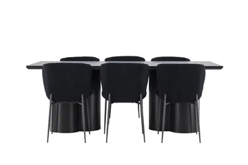 Olivia Matgrupp 210 cm Rektangulär med 6 Modesto stolar - Möbler - Matplats - Matgrupp & matbord med stolar