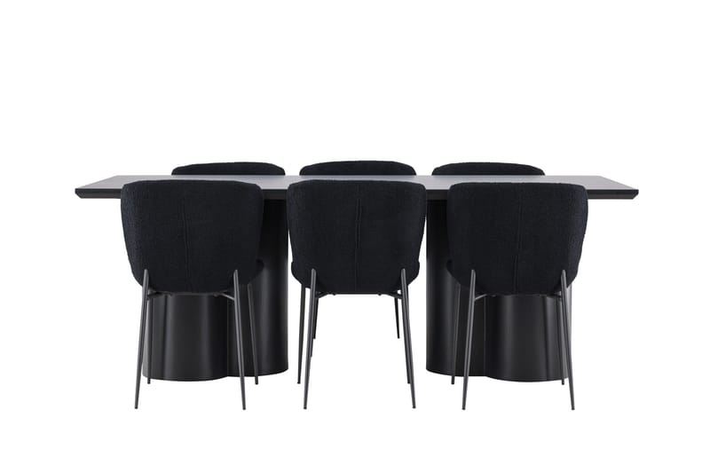 Olivia Matgrupp 210 cm Rektangulär med 6 Modesto stolar - Möbler - Matplats - Matgrupp & matbord med stolar