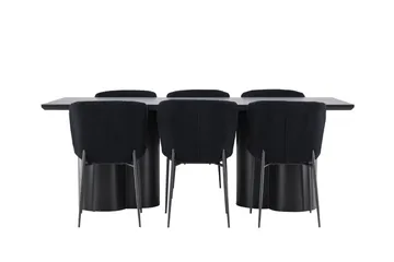 Olivia Matgrupp 210 cm Rektangulär med 6 Modesto stolar - Möbler - Matplats - Matgrupp & matbord med stolar