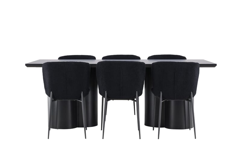 Olivia Matgrupp 210 cm Rektangulär med 6 Modesto stolar - Möbler - Matplats - Matgrupp & matbord med stolar