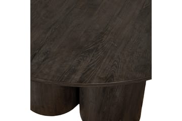 Oona Runt Matbord 140 cm med Trä- och Valnötsutseende - Brun - Möbler - Matplats - Matbord & köksbord