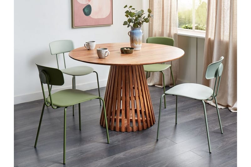 Ortelle Matbord 120 cm Rund - Mörkbrun - Möbler - Matplats - Matbord & köksbord