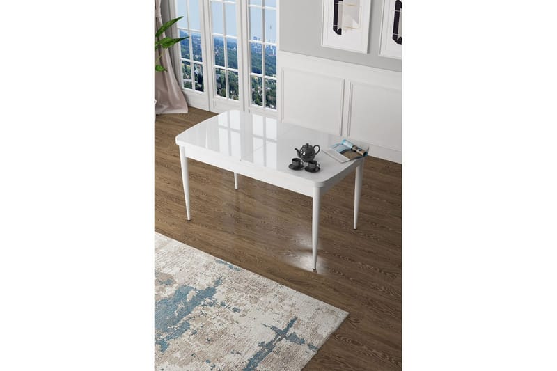 Ostwerwal Matbord 132 cm Rektangulär - Vit - Möbler - Matplats - Matbord & köksbord