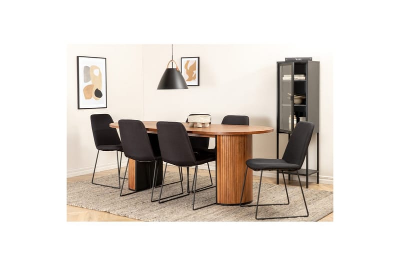 Oval Dining Set Bianca, Muce - 200x90x75 - Möbler - Matplats - Matgrupp & matbord med stolar