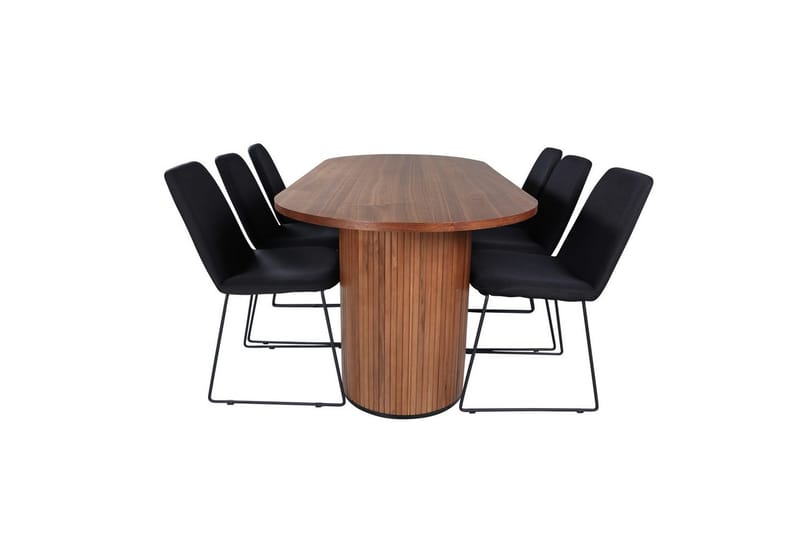 Oval Dining Set Bianca, Muce - 200x90x75 - Möbler - Matplats - Matgrupp & matbord med stolar