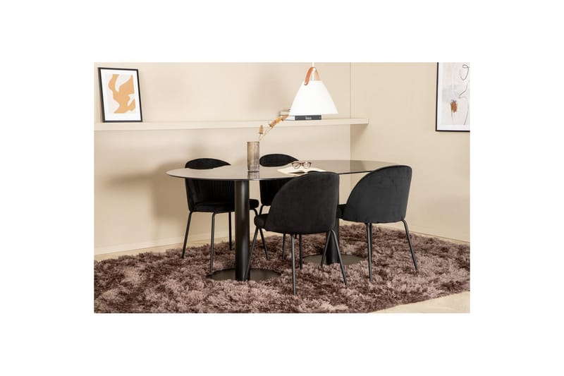 Oval Dining Set Pillan, Wrinkles - Möbler - Matplats - Matgrupp & matbord med stolar