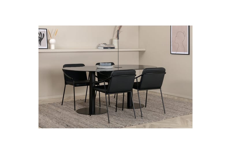 Oval Dining Set Pillan, Tvist - Möbler - Matplats - Matgrupp & matbord med stolar