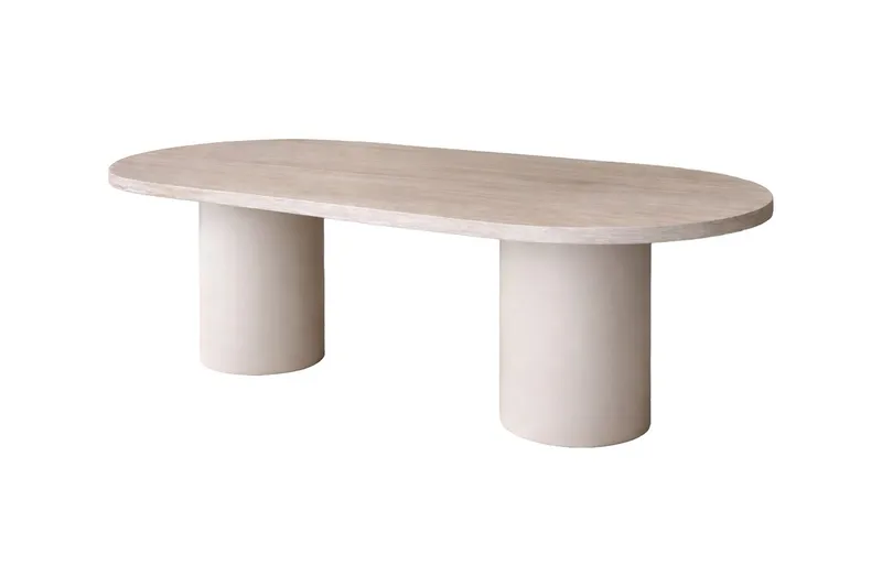 Ovalt Matbord Narvik 200 cm - Beige - Möbler - Matplats - Matbord & köksbord