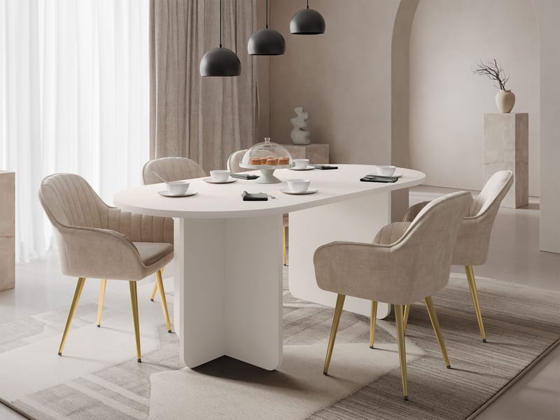 Ovren Matbord 185 cm - beige - Möbler - Matplats - Matbord & köksbord