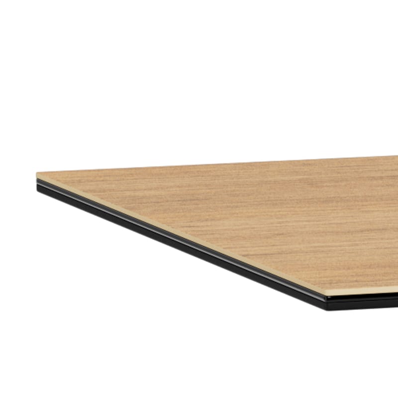 Parkins Rektangulärt Matbord 160 cm i Glas med Keramikskiva, Ek- och Metallutseende - Svart - Möbler - Matplats - Matbord & köksbord