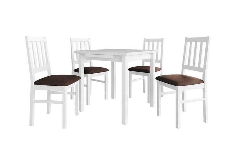 Patrickswell Matgrupp Brun/Vit - Matgrupp & matbord med stolar
