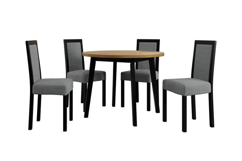 Patrickswell Matgrupp Grå/Svart/Beige - Matgrupp & matbord med stolar