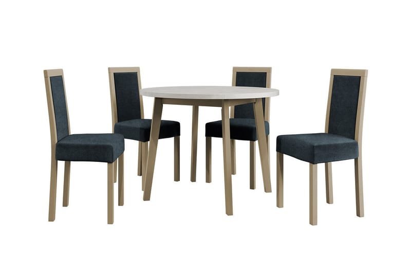Patrickswell Matgrupp Grå/trä - Matgrupp & matbord med stolar