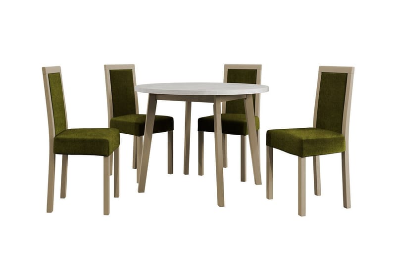 Patrickswell Matgrupp Grön/Beige - Matgrupp & matbord med stolar