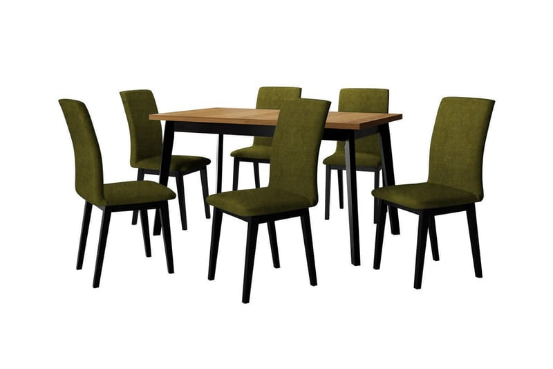 Patrickswell Matgrupp Grön/Svart - Matgrupp & matbord med stolar