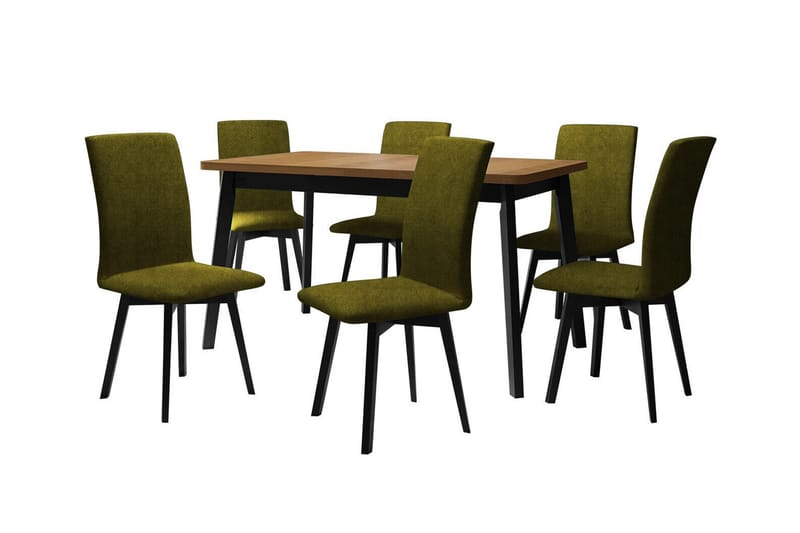 Patrickswell Matgrupp Grön/Svart - Matgrupp & matbord med stolar