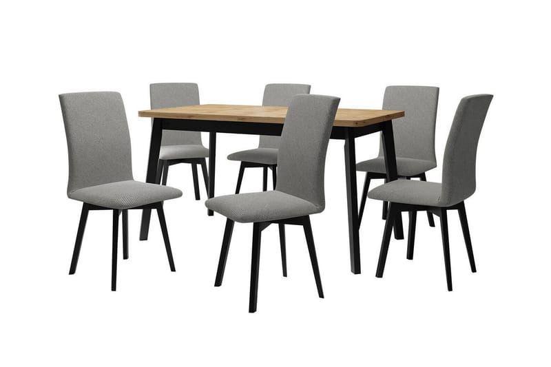 Patrickswell Matgrupp Ljusgrå/Svart - Matgrupp & matbord med stolar
