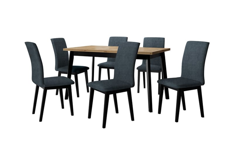 Patrickswell Matgrupp Mörkblå/Svart - Matgrupp & matbord med stolar
