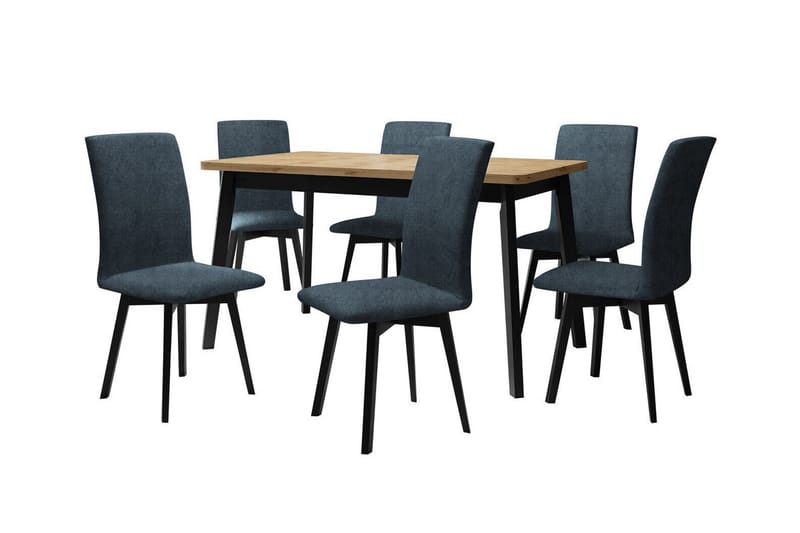 Patrickswell Matgrupp Mörkblå/Svart - Matgrupp & matbord med stolar