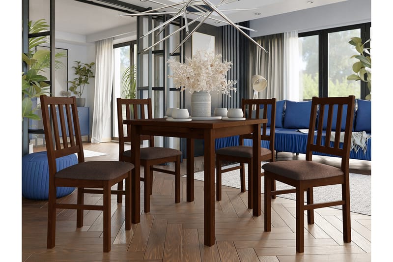 Patrickswell Matgrupp Mörkbrun - Matgrupp & matbord med stolar