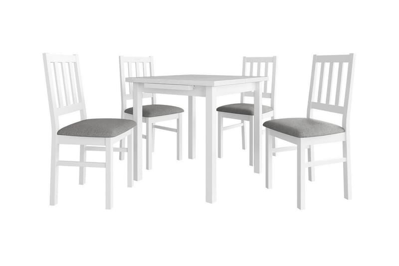 Patrickswell Matgrupp Mörkgrå/Vit - Matgrupp & matbord med stolar