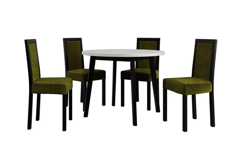 Patrickswell Matgrupp Mörkgrön/Brun - Matgrupp & matbord med stolar
