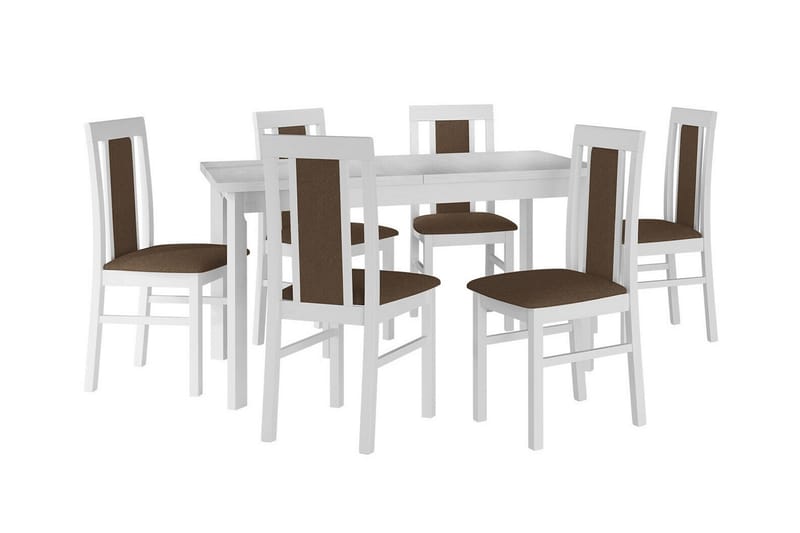 Patrickswell Matgrupp Svart/Vit - Matgrupp & matbord med stolar