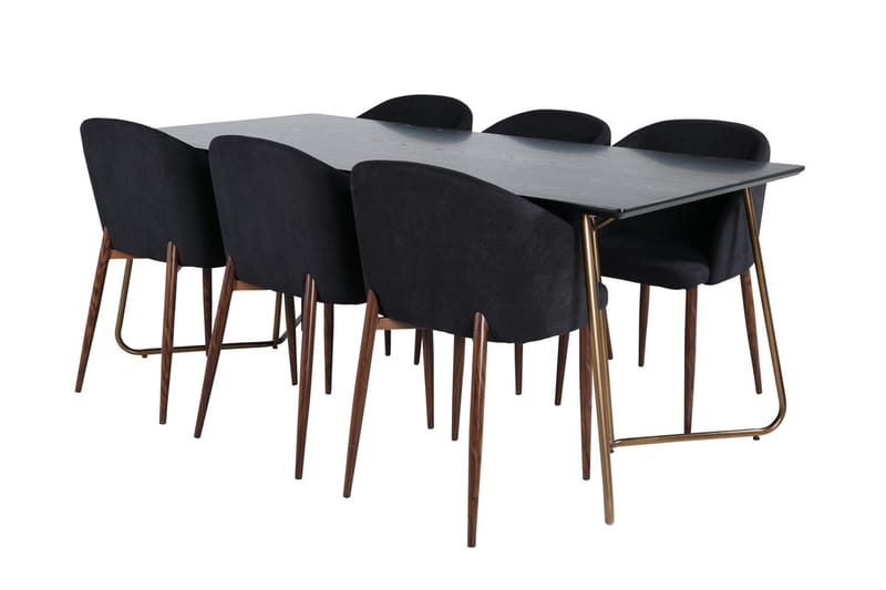 Petra Matbord 190 cm med 6 Arch Matstol - Möbler - Matplats - Matgrupp & matbord med stolar