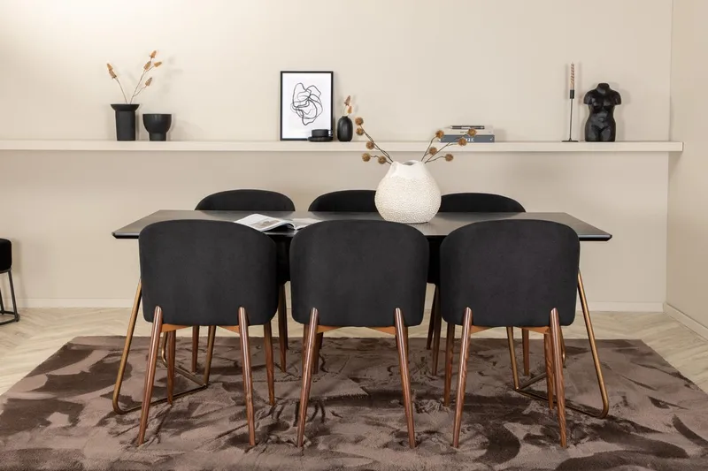 Petra Matbord 190 cm med 6 Arch Matstol