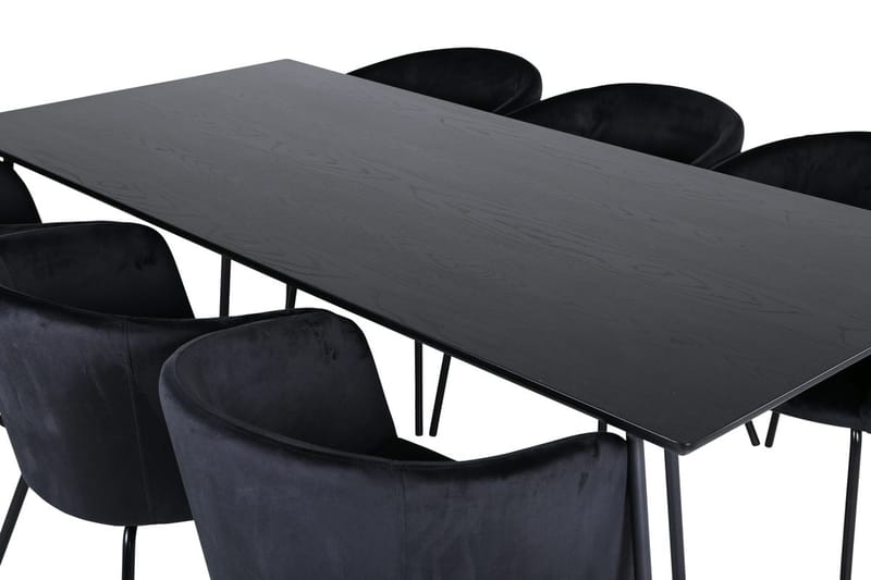 Petra Matbord 190 cm med 6 Berit Karmstol med Armstöd - Möbler - Matplats - Matgrupp & matbord med stolar