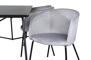 Petra Matbord 190 cm med 6 Berit Karmstol med Armstöd - Möbler - Matplats - Matgrupp & matbord med stolar