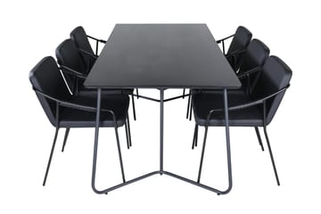 Petra Matbord 190 cm med 6 Tvista Barstol - Möbler - Matplats - Matgrupp & matbord med stolar