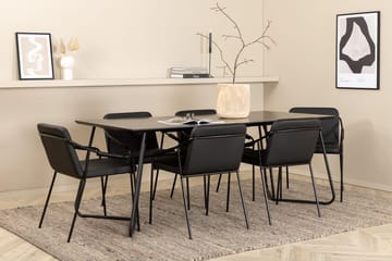 Petra Matbord 190 cm med 6 Tvista Barstol - Möbler - Matplats - Matgrupp & matbord med stolar