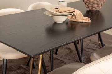 Petra Matbord 190 cm med 6 Velvet Stitches Matstol - Möbler - Matplats - Matgrupp & matbord med stolar