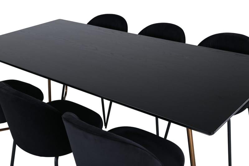 Petra Matbord 190 cm med 6 Wrinkles Matstol - Möbler - Matplats - Matgrupp & matbord med stolar